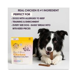 Rise & Shine Chicken Superfood Jerky Bars for Dogs