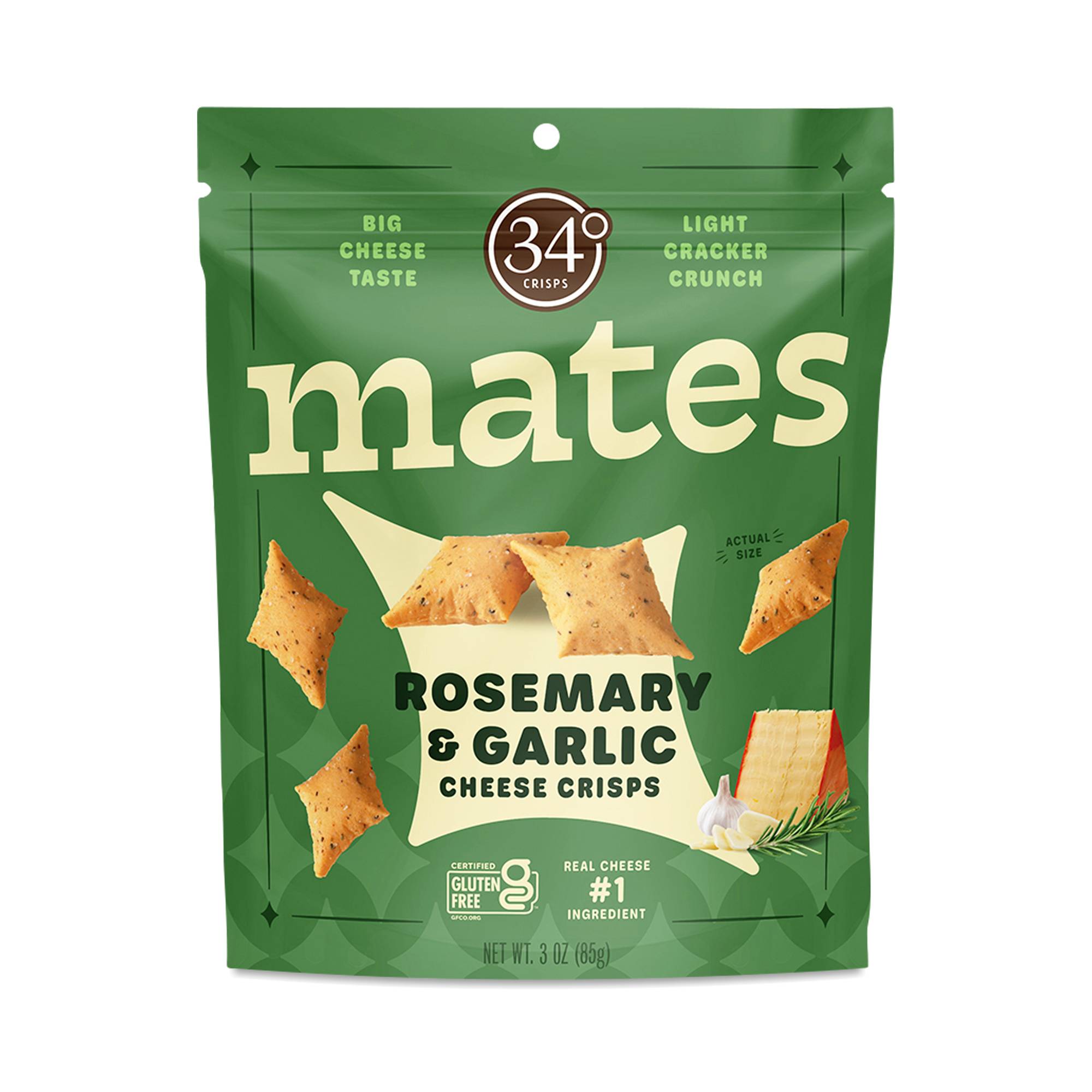 Mates Cheese Crisps, Rosemary & Garlic