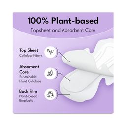 Plant-based Maxi Pads with Wings, Regular
