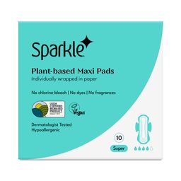 Plant-based Maxi Pads with Wings, Super
