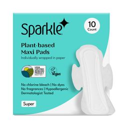 Plant-based Maxi Pads with Wings, Super