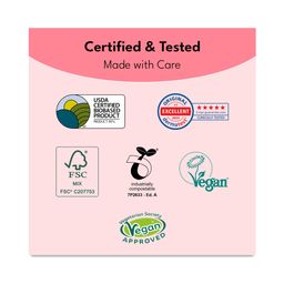 Plant-based Maxi Pads with Wings, Overnight