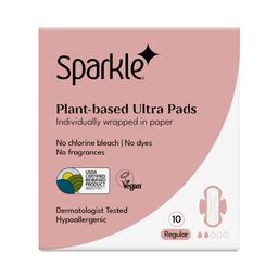 Plant-based Ultra Thin Pads with Wings, Regular