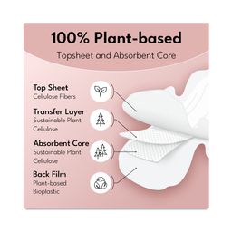 Plant-based Ultra Thin Pads with Wings, Regular