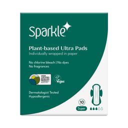 Plant-based Ultra Thin Pads with Wings, Super