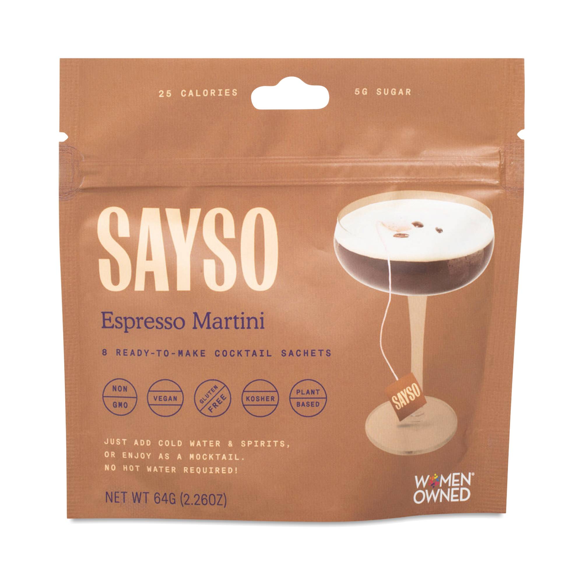Non-Alcoholic Cocktail Sachets Mixer, Espresso Martini