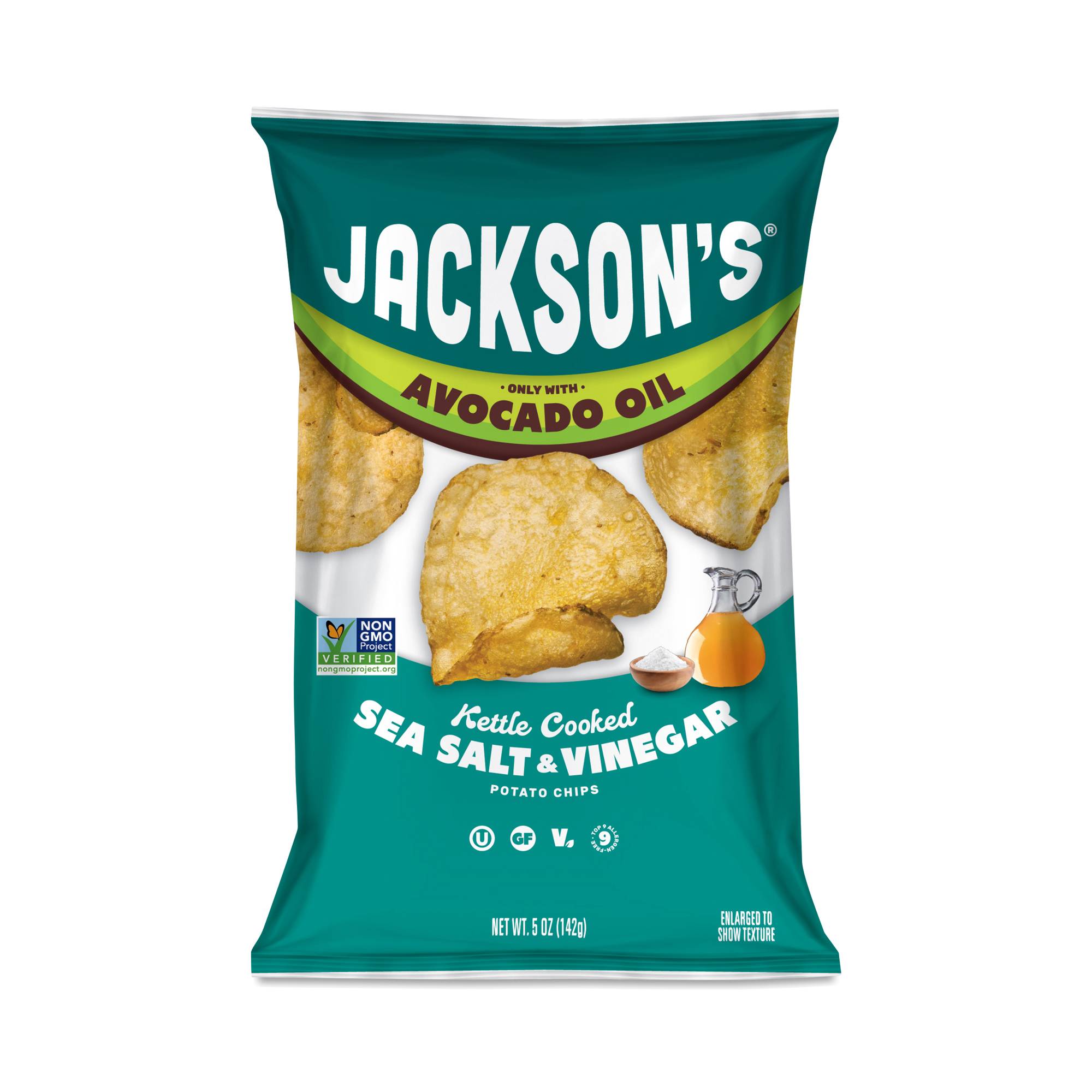 Avocado Oil Potato Chips, Sea Salt & Vinegar