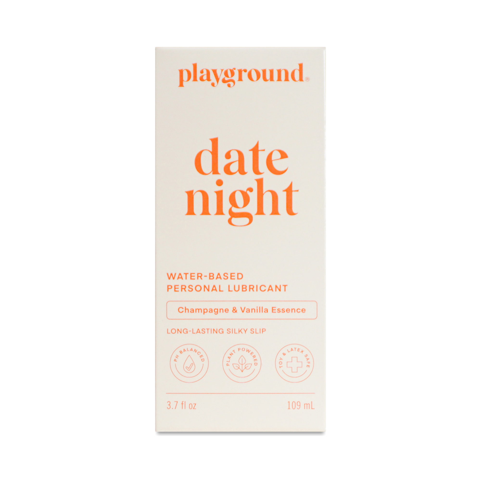 Playground Date Night Water-Based Personal Lubricant, Champagne & Vanilla  Essence | Thrive Market