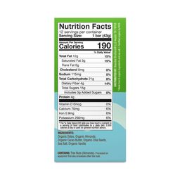 Organic Real Food Energy Bars, Almond Butter Vanilla