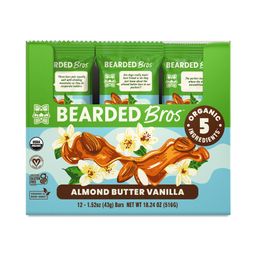 Organic Real Food Energy Bars, Almond Butter Vanilla