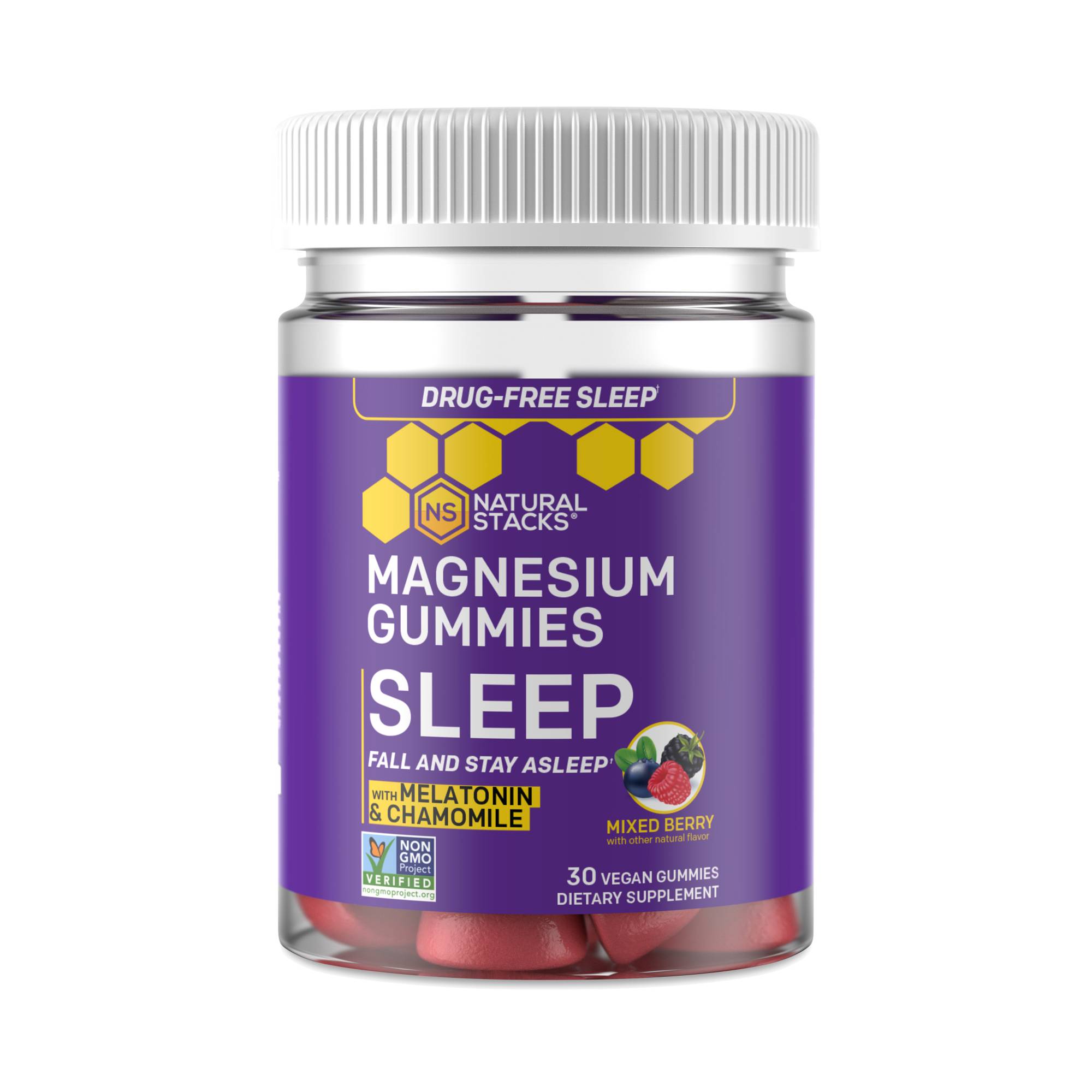 Sleep Magnesium Gummies, Mixed Berry