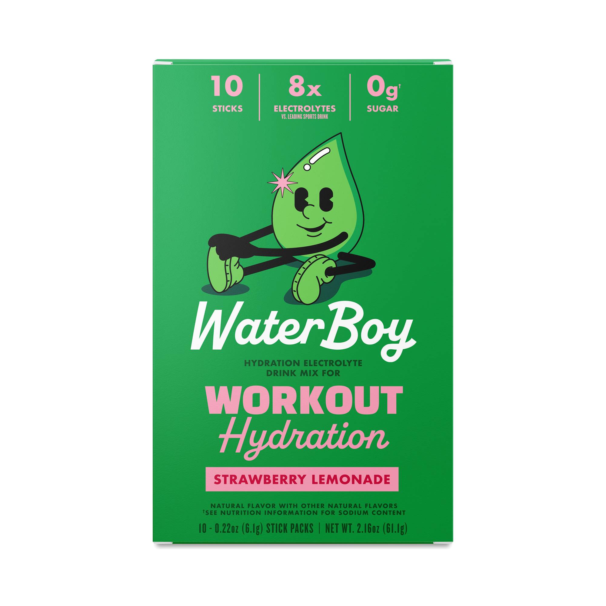Workout Hydration Electrolyte Drink Mix, Strawberry Lemonade