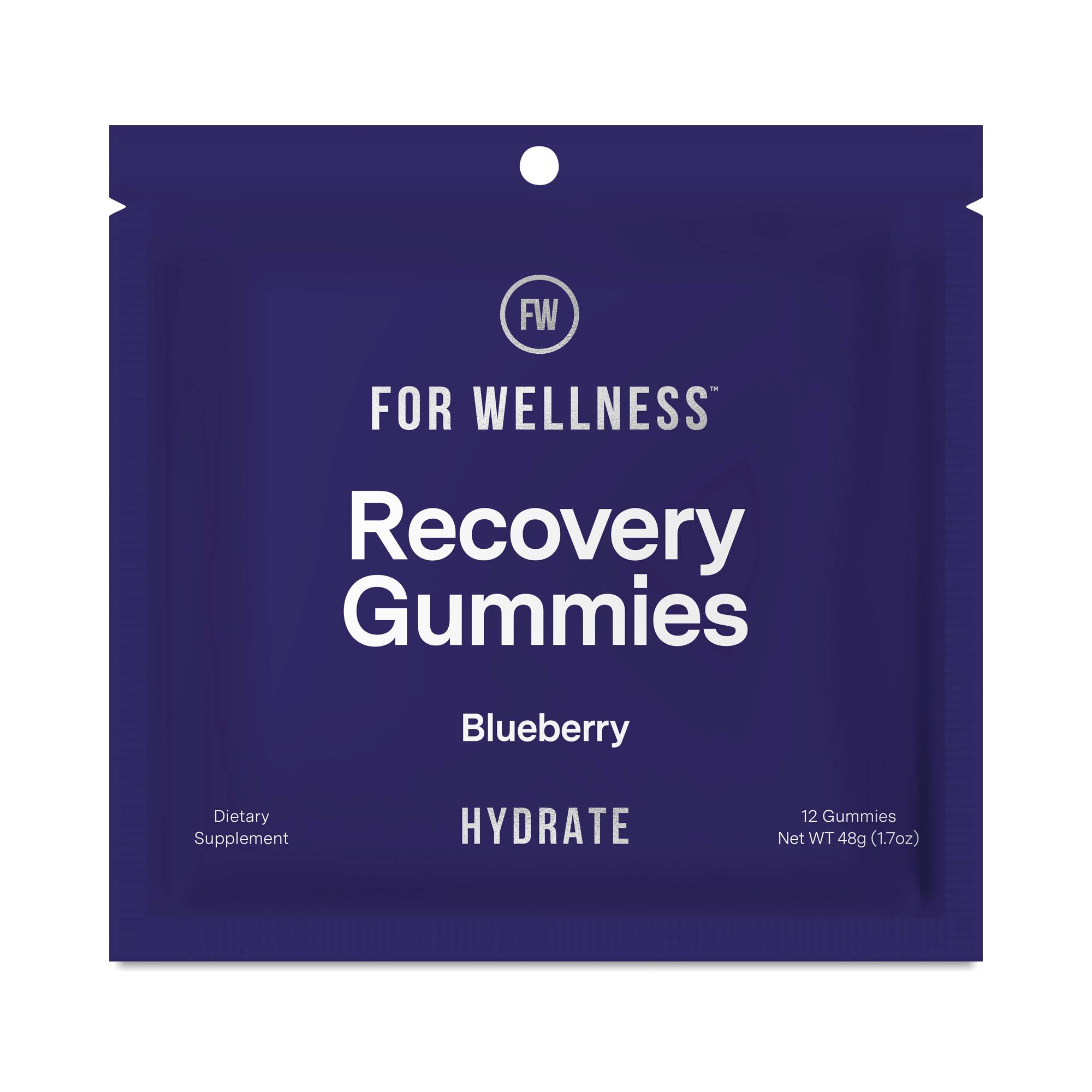 Hydration Recovery Gummies, Blueberry