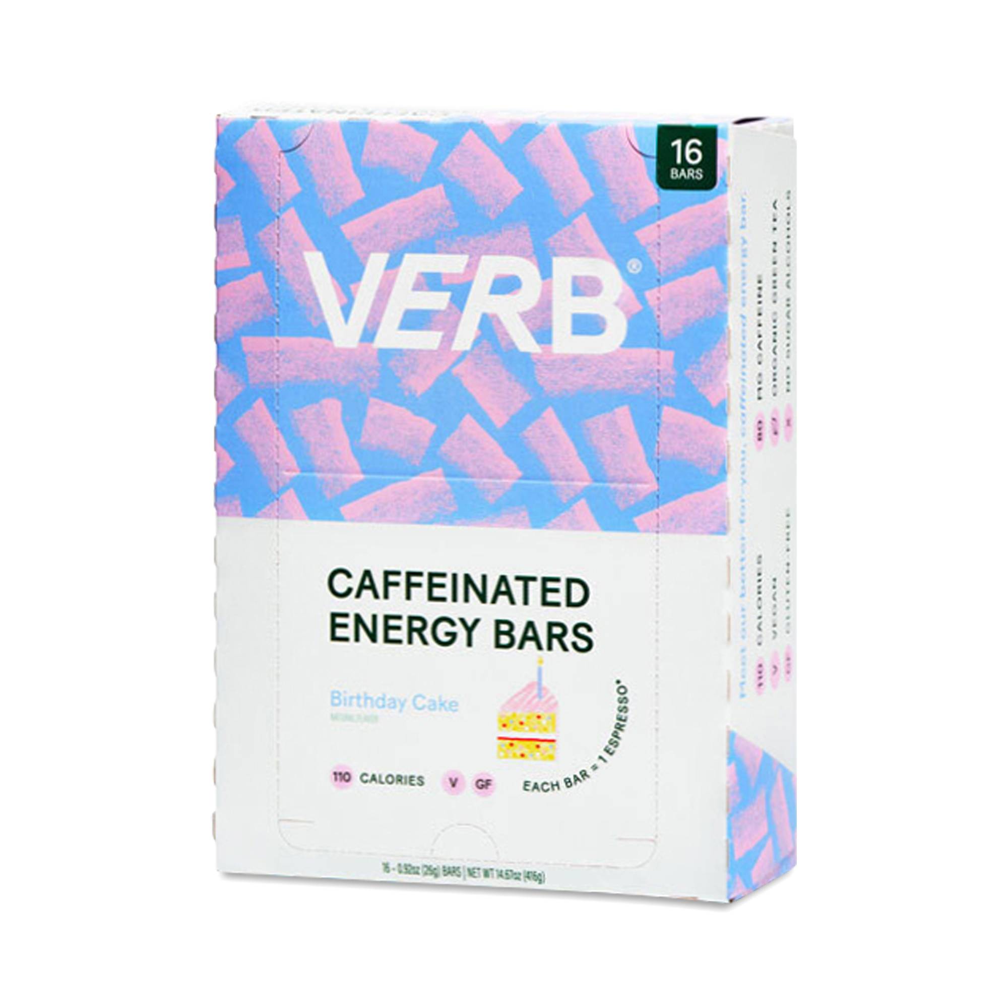 Caffeinated Energy Bars, Birthday Cake