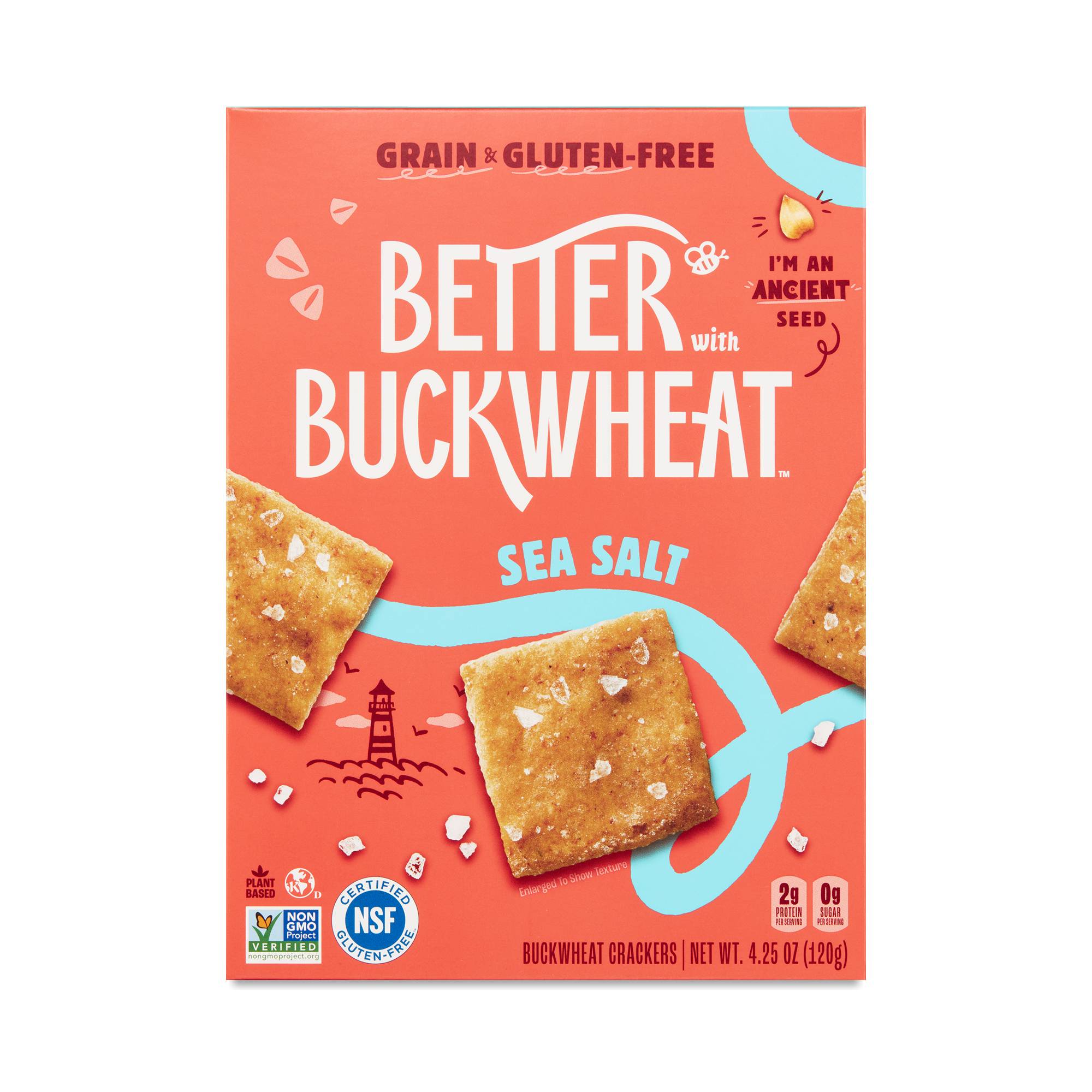 Buckwheat Crackers, Sea Salt