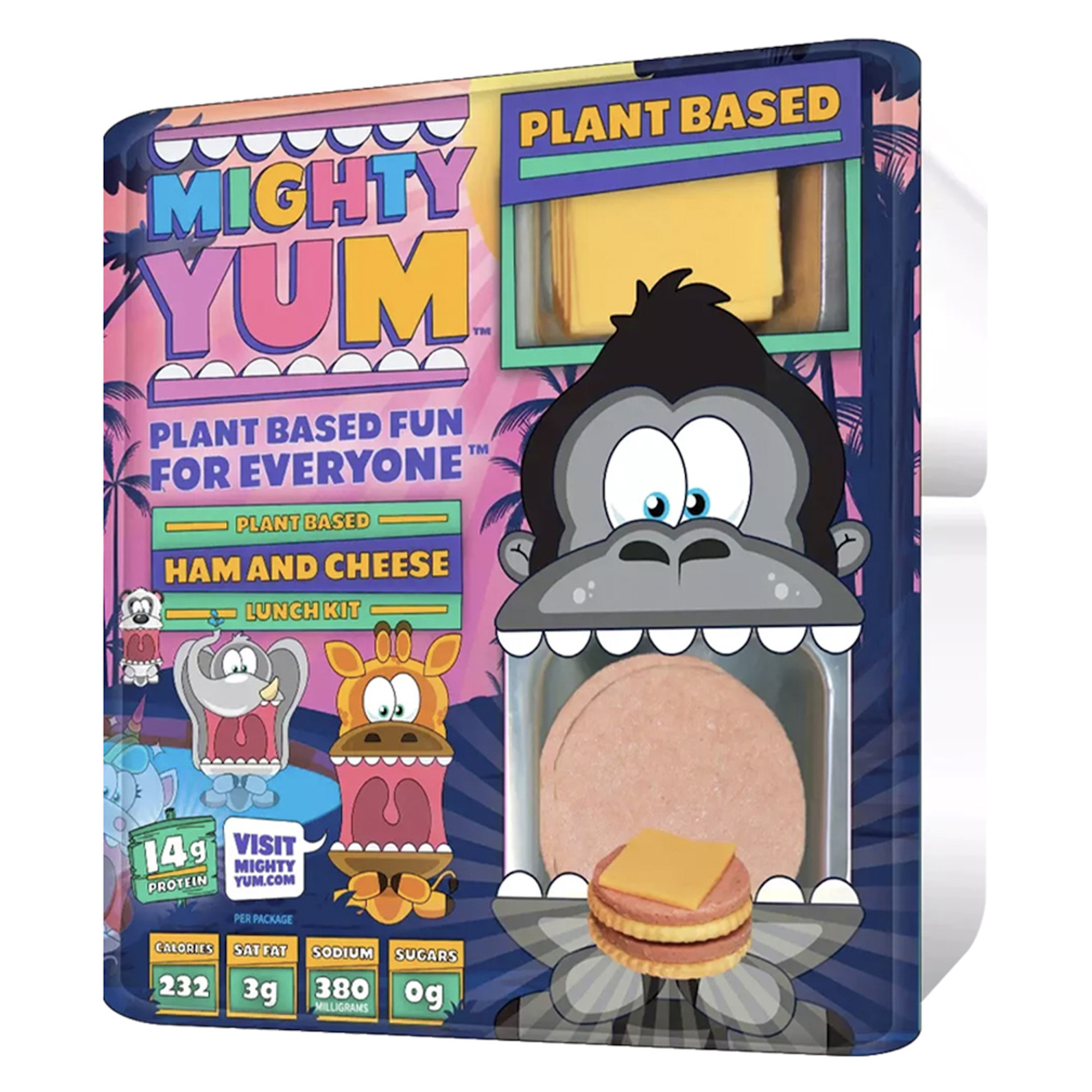 Mighty Yum PlantBased Lunch Kit, Ham and Cheese Thrive Market