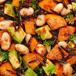 Harvest Bowl, Sweet Potato & Wild Rice Hash