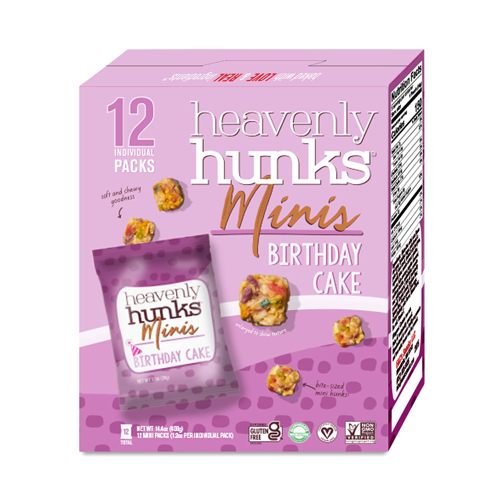 Gluten-Free Mini Bites, Birthday Cake, Snack Pack