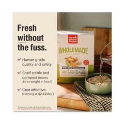 Wholemade Whole Grain Beef, Oat & Salmon Dehydrated Senior Dog Food