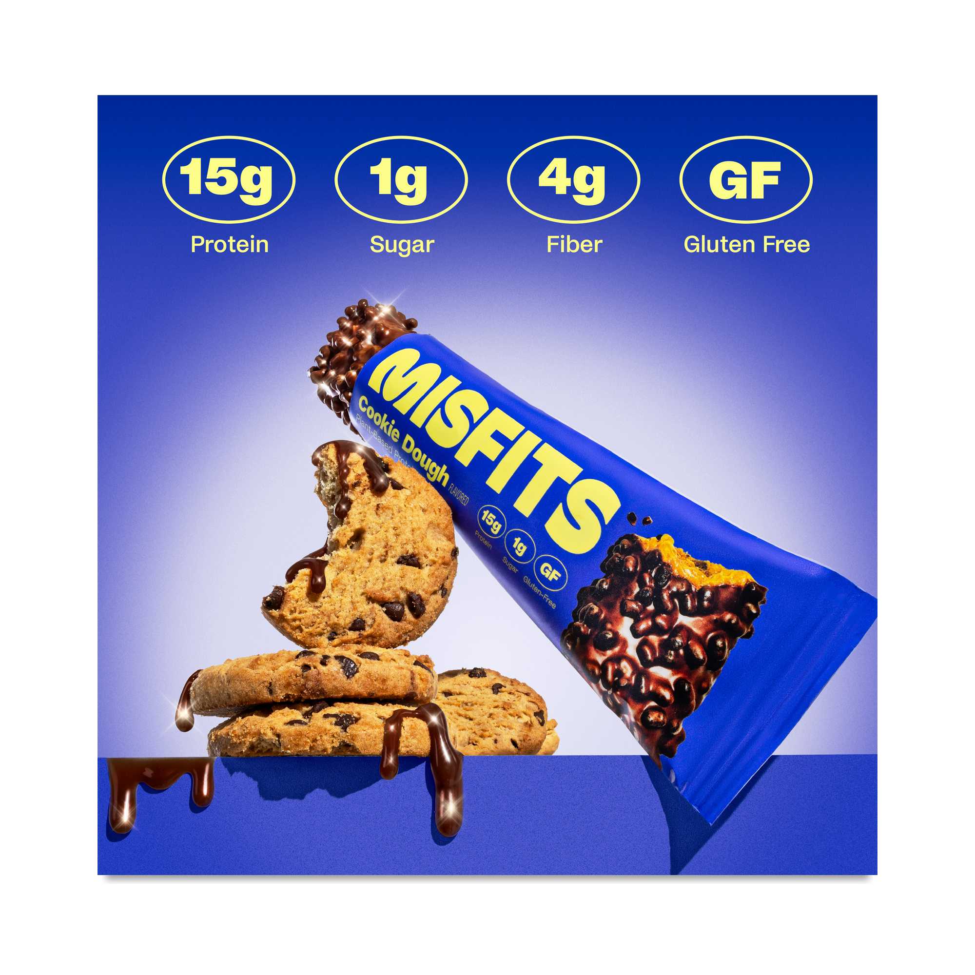 Misfits Plant-Based Protein Bars, Cookie Dough | Thrive Market