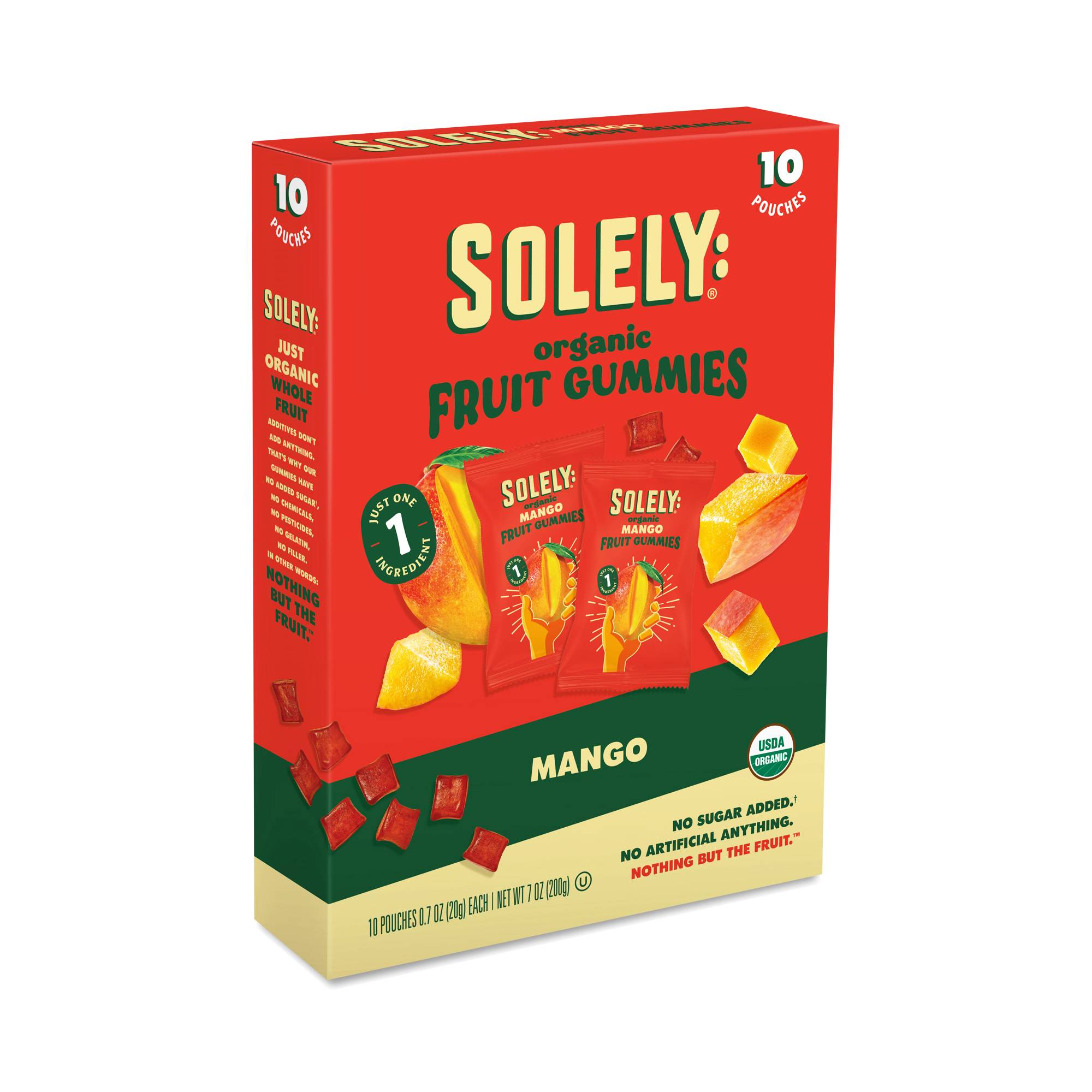 Organic Fruit Gummies Snack Pack, Mango
