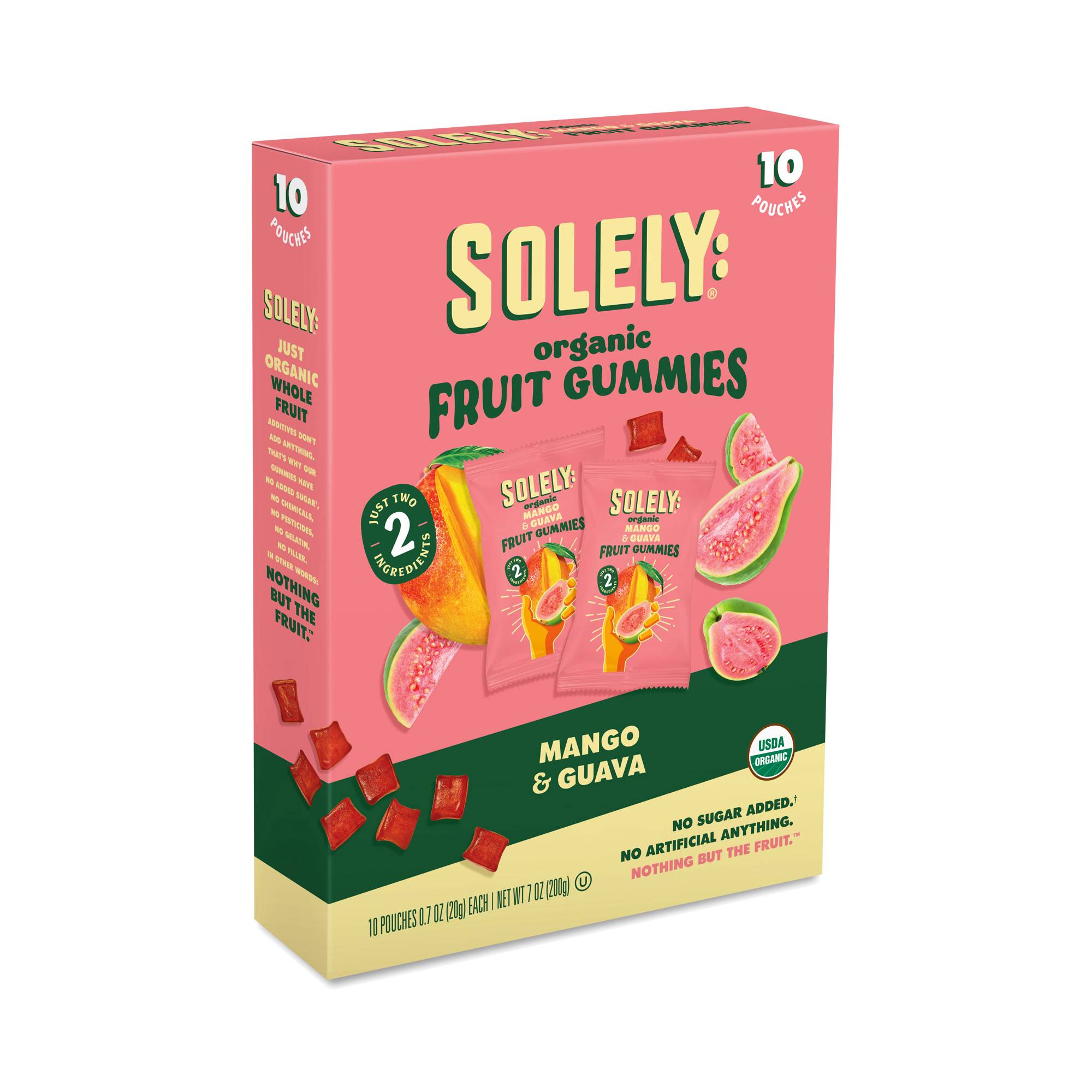 Organic Fruit Gummies Snack Pack, Mango & Guava
