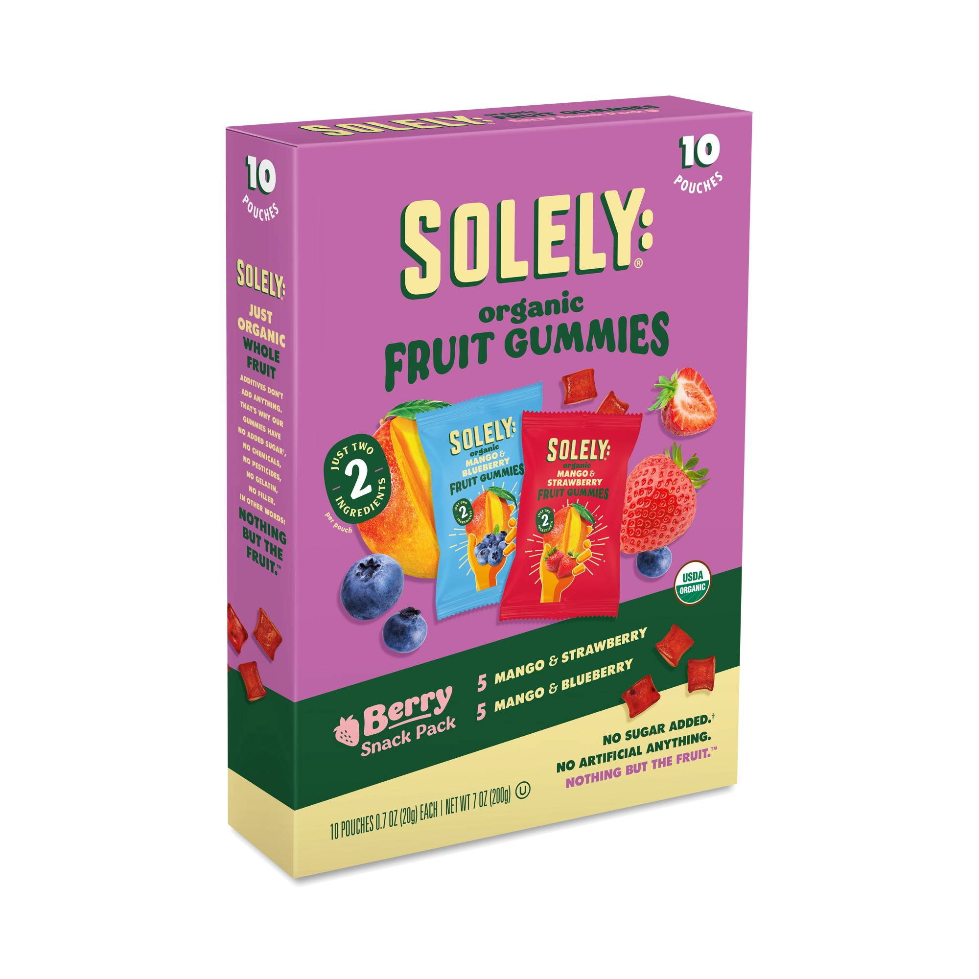 Organic Fruit Gummies, Berry Snack Pack