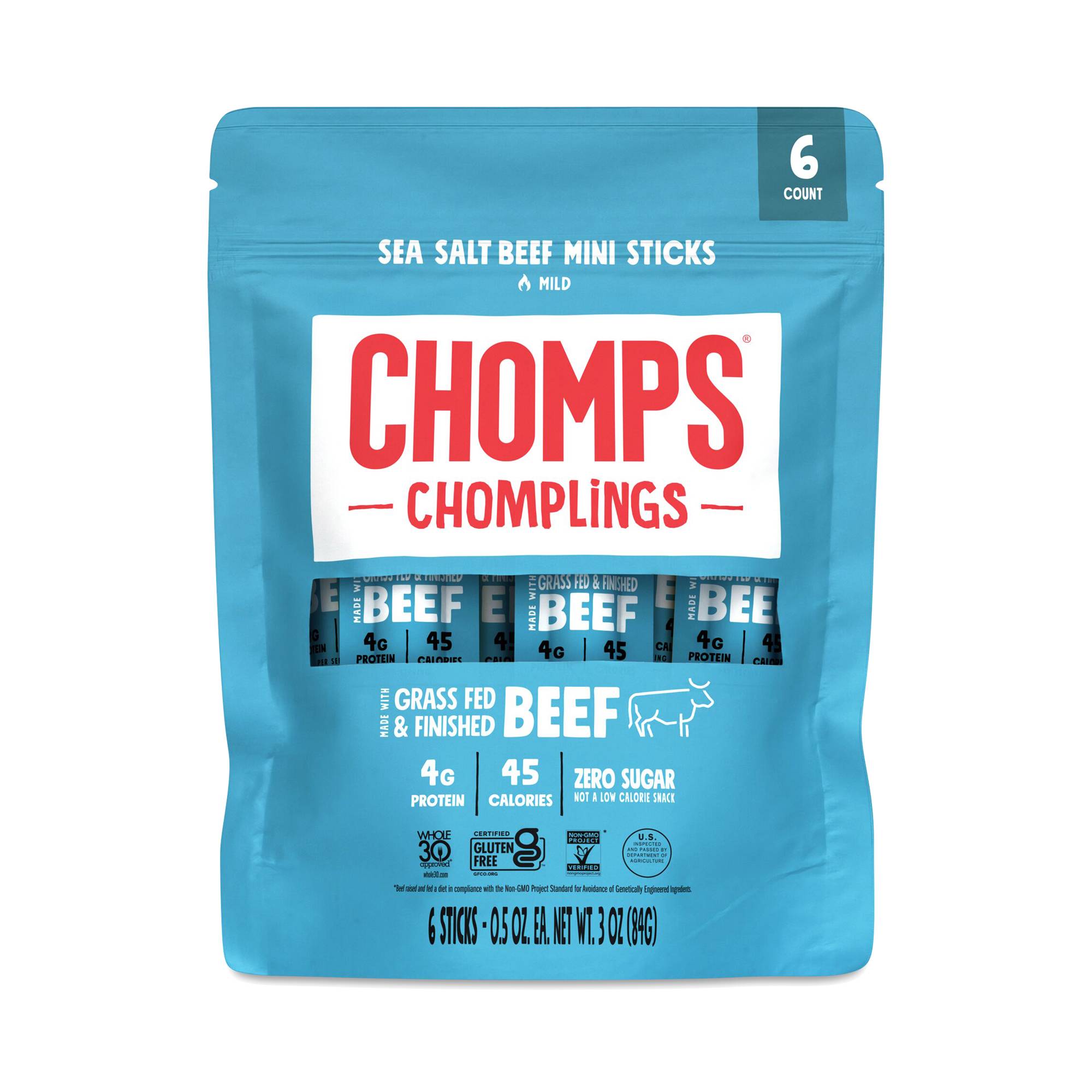 Mini Grass-Fed Beef Chomplings, Sea Salt