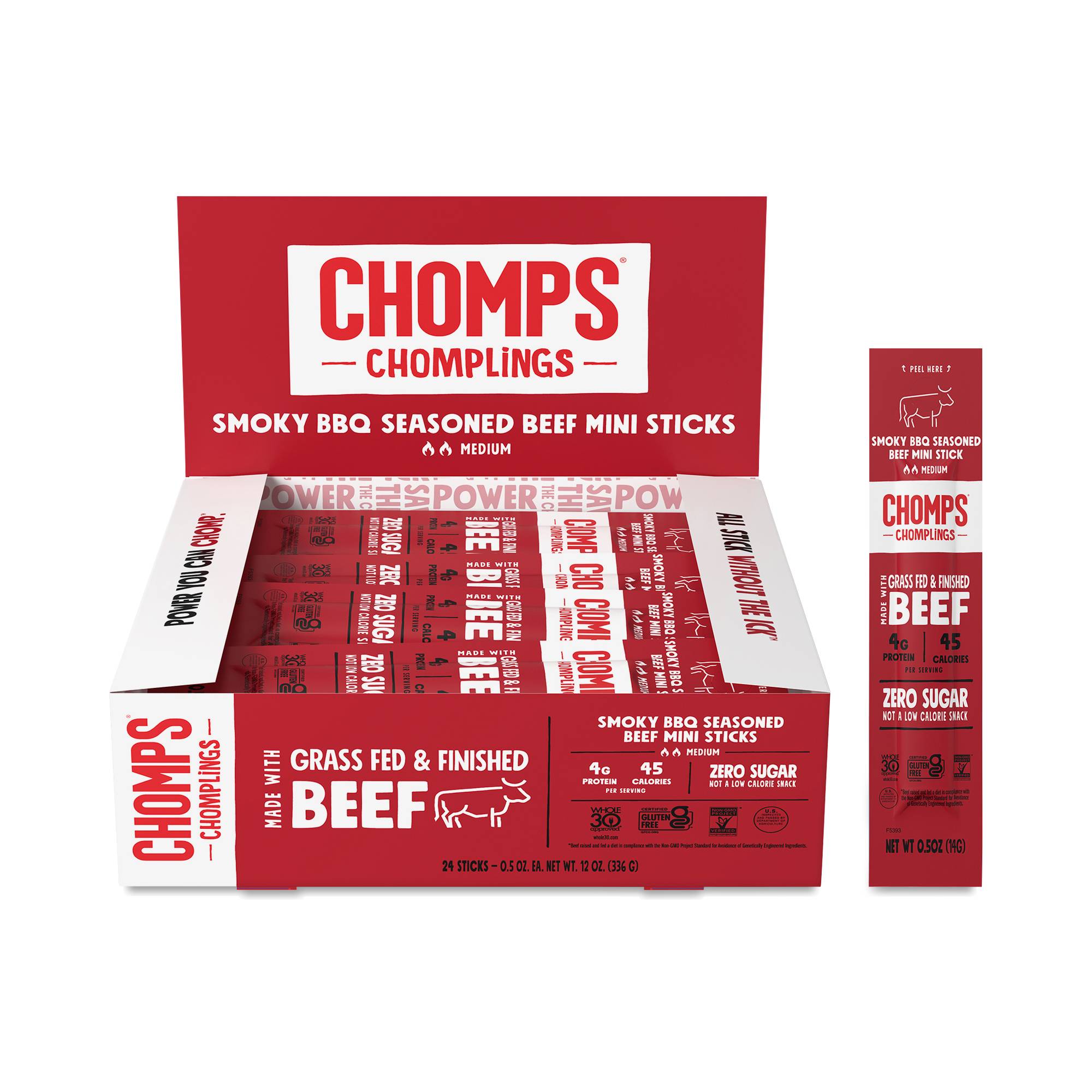 Mini Grass-Fed Beef Chomplings, Smoky BBQ, Value Size