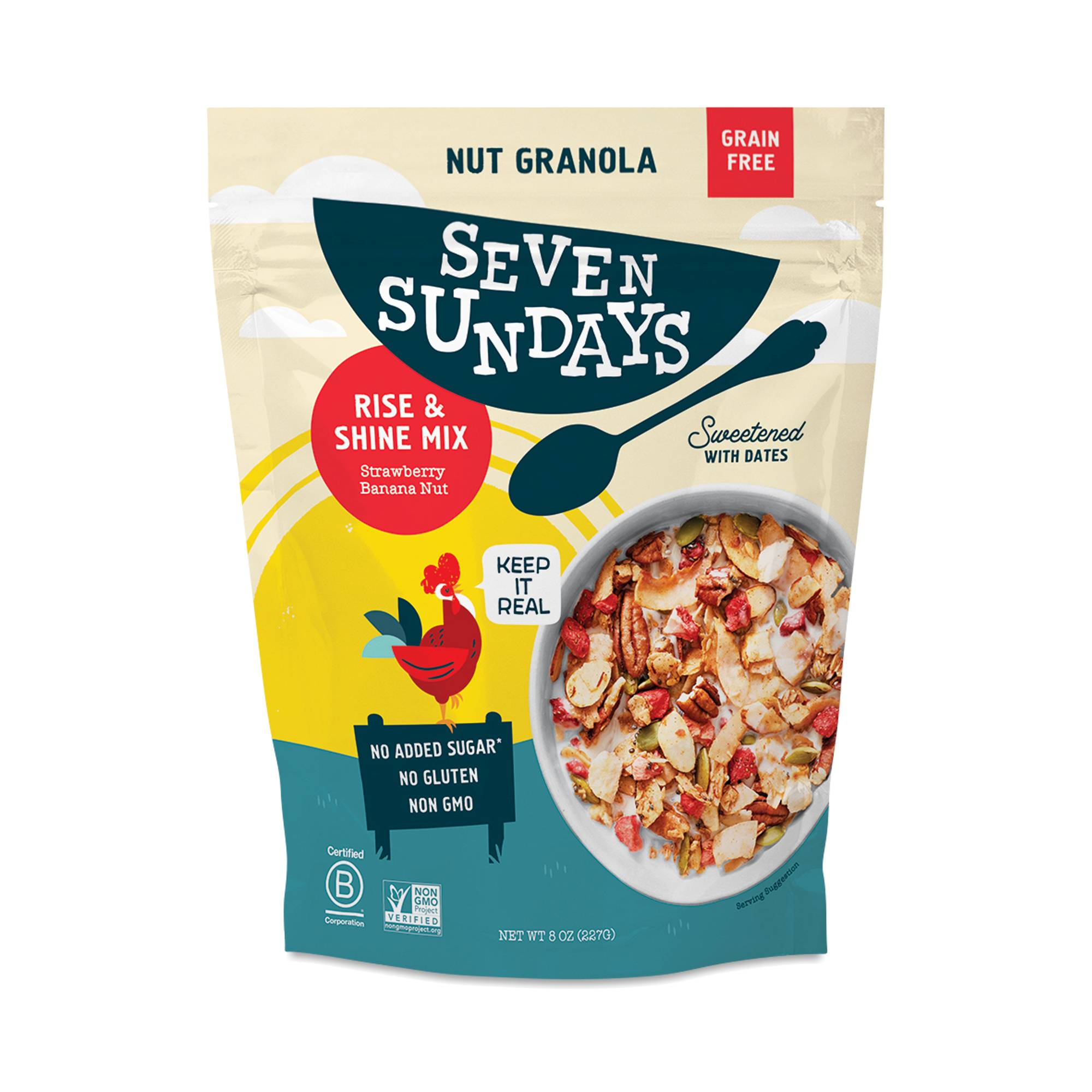 Rise & Shine Granola, Strawberry Banana Nut