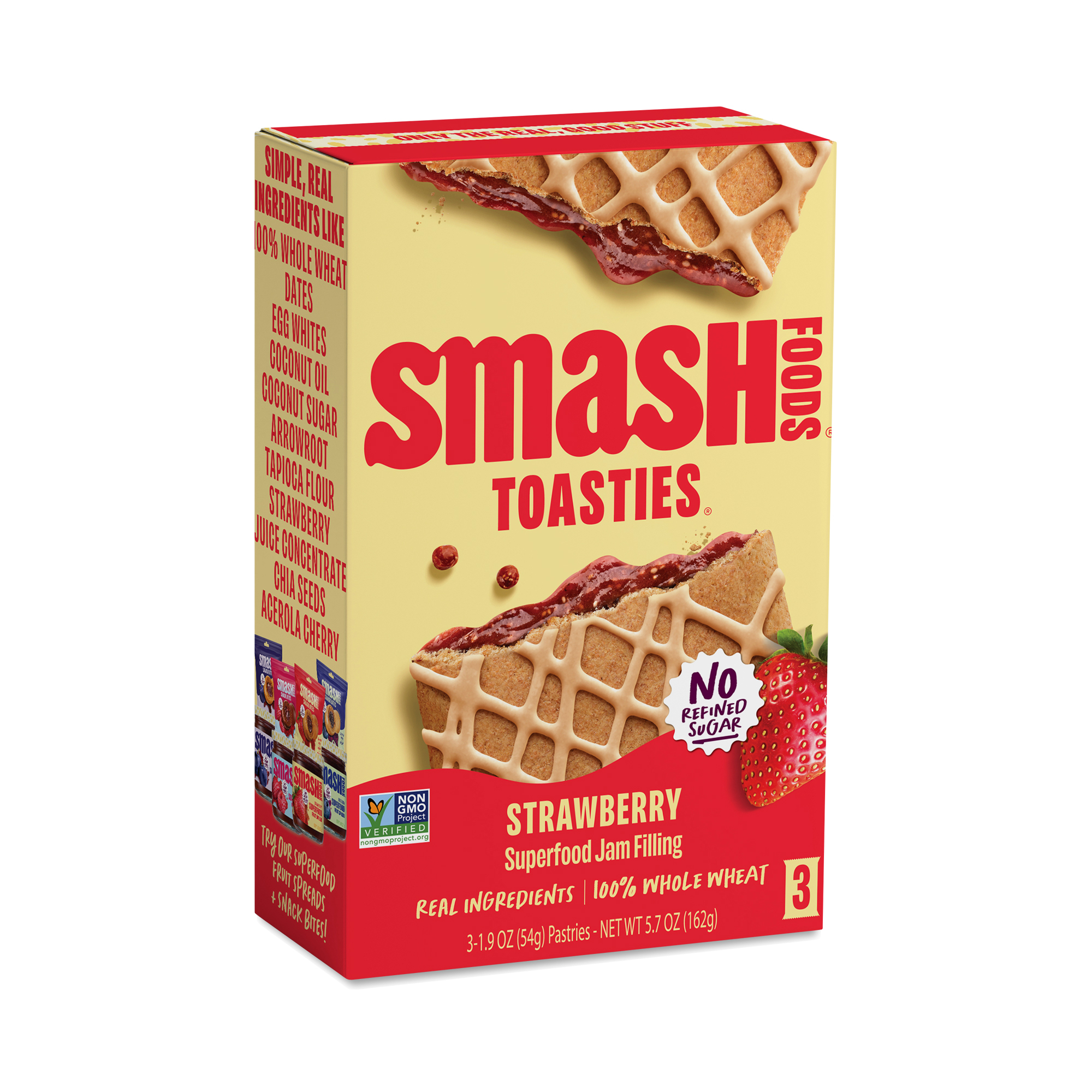 Smash Foods Toasties, Strawberry | Thrive Market