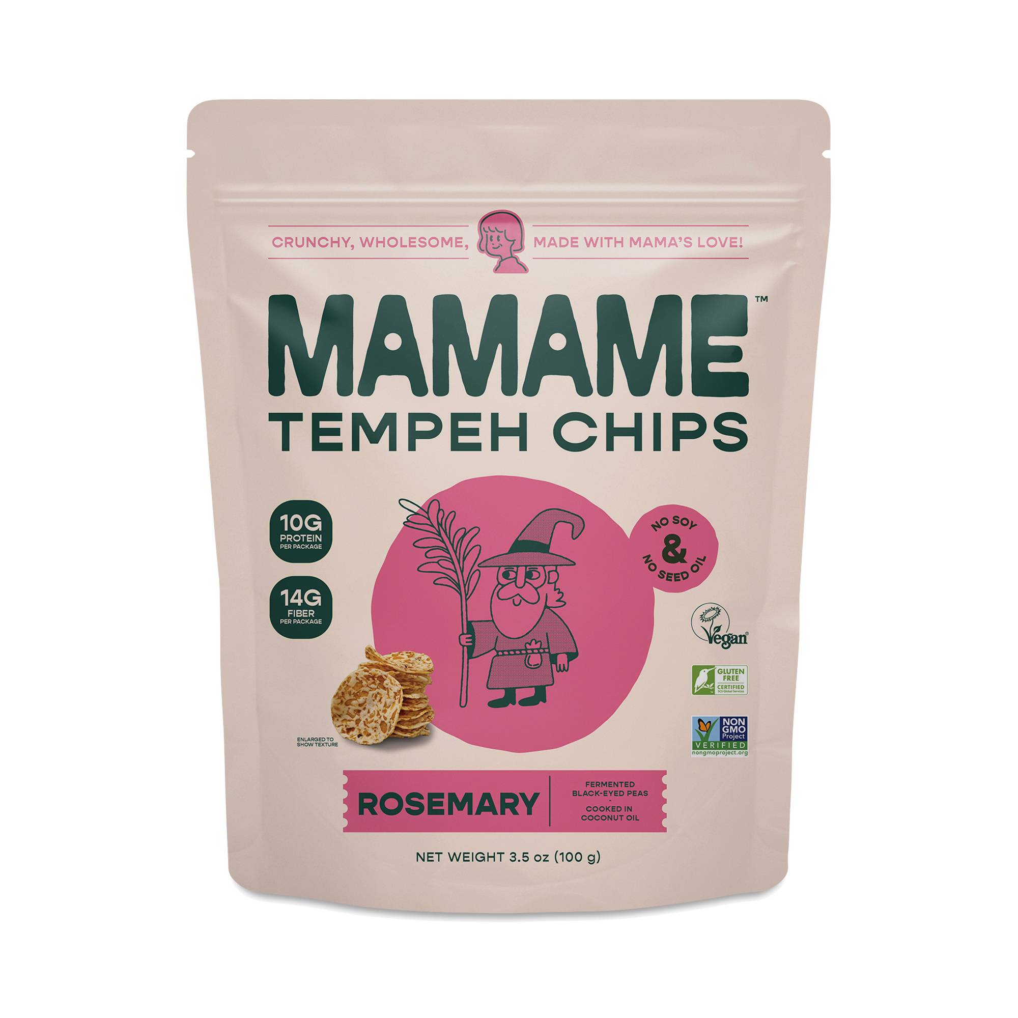 Tempeh Chips, Rosemary