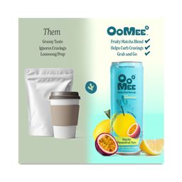 Marine Plant Beverage with Seabiotics, Matcha Passionfruit Yuzu