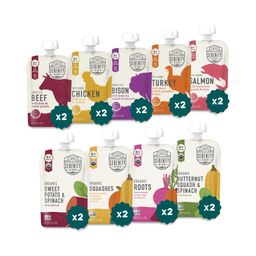Baby Food Pouches, Meat & Veggies Power Fuel, Variety Pack