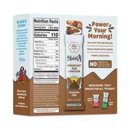 Breakfast Bars + Protein, Chocolate Chip