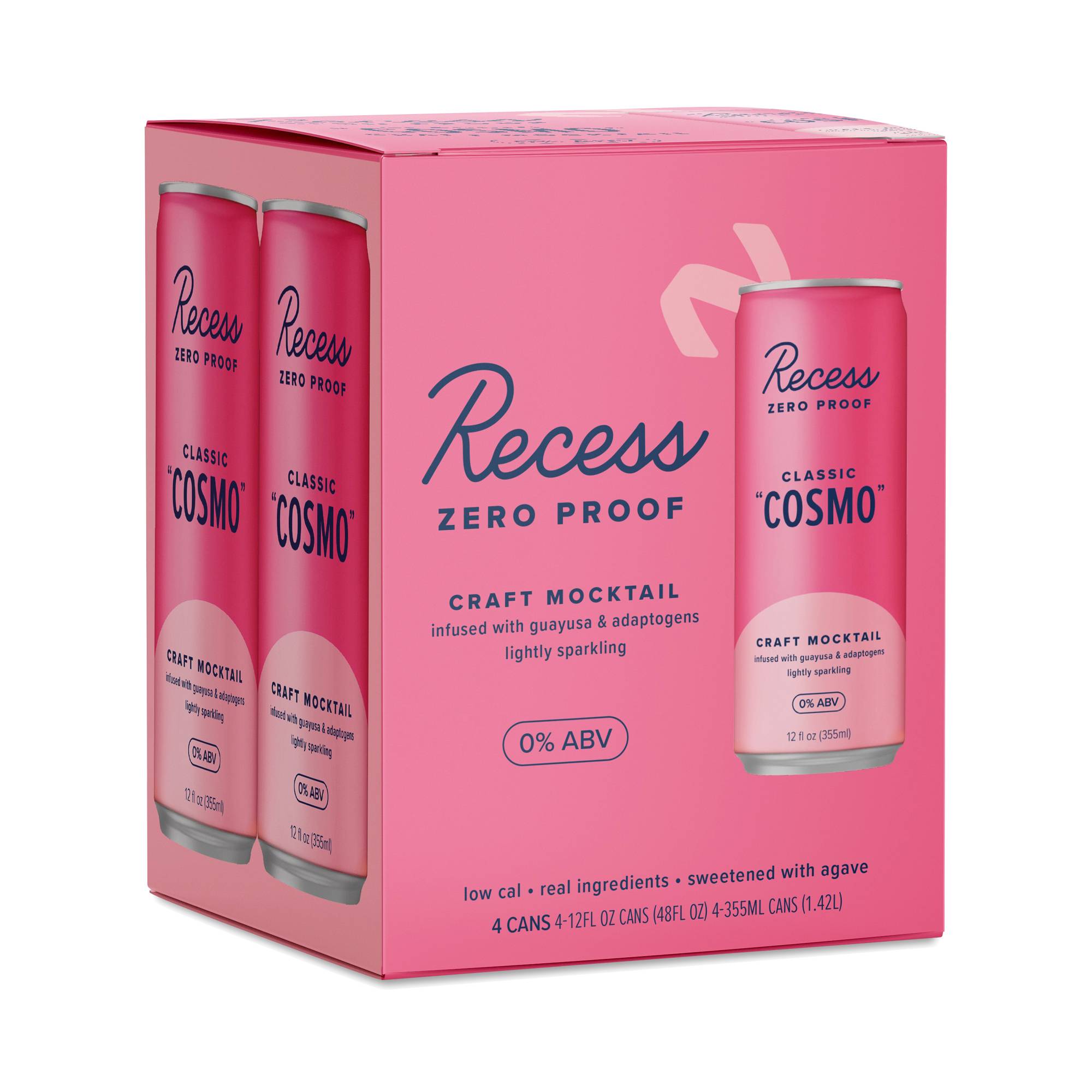 Zero Proof Craft Mocktail, Classic "Cosmo"