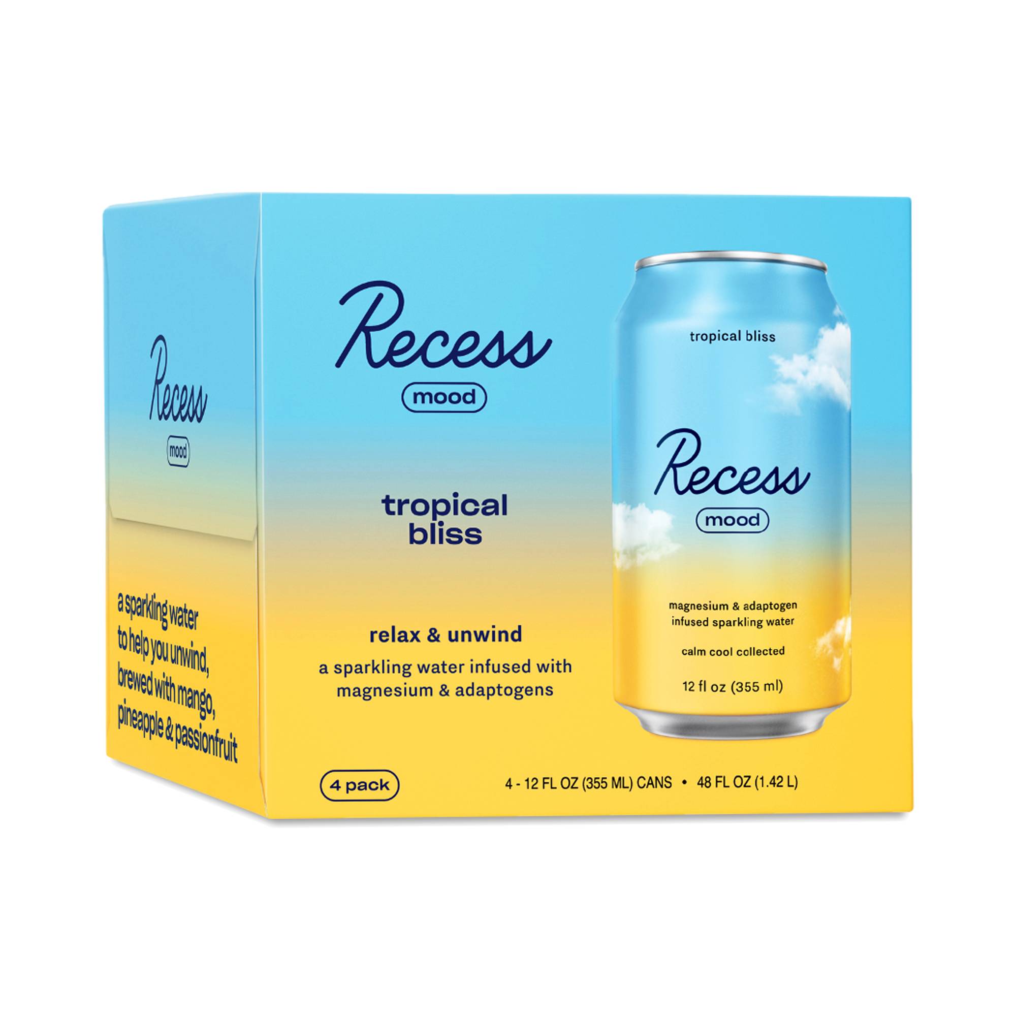 Magnesium Infused Sparkling Water, Tropical Bliss