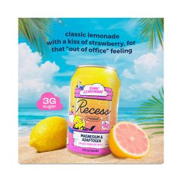 Mood Magnesium Infused Sparkling Water, Pink Lemonade