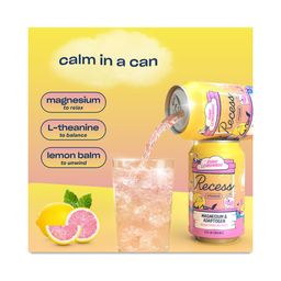 Mood Magnesium Infused Sparkling Water, Pink Lemonade