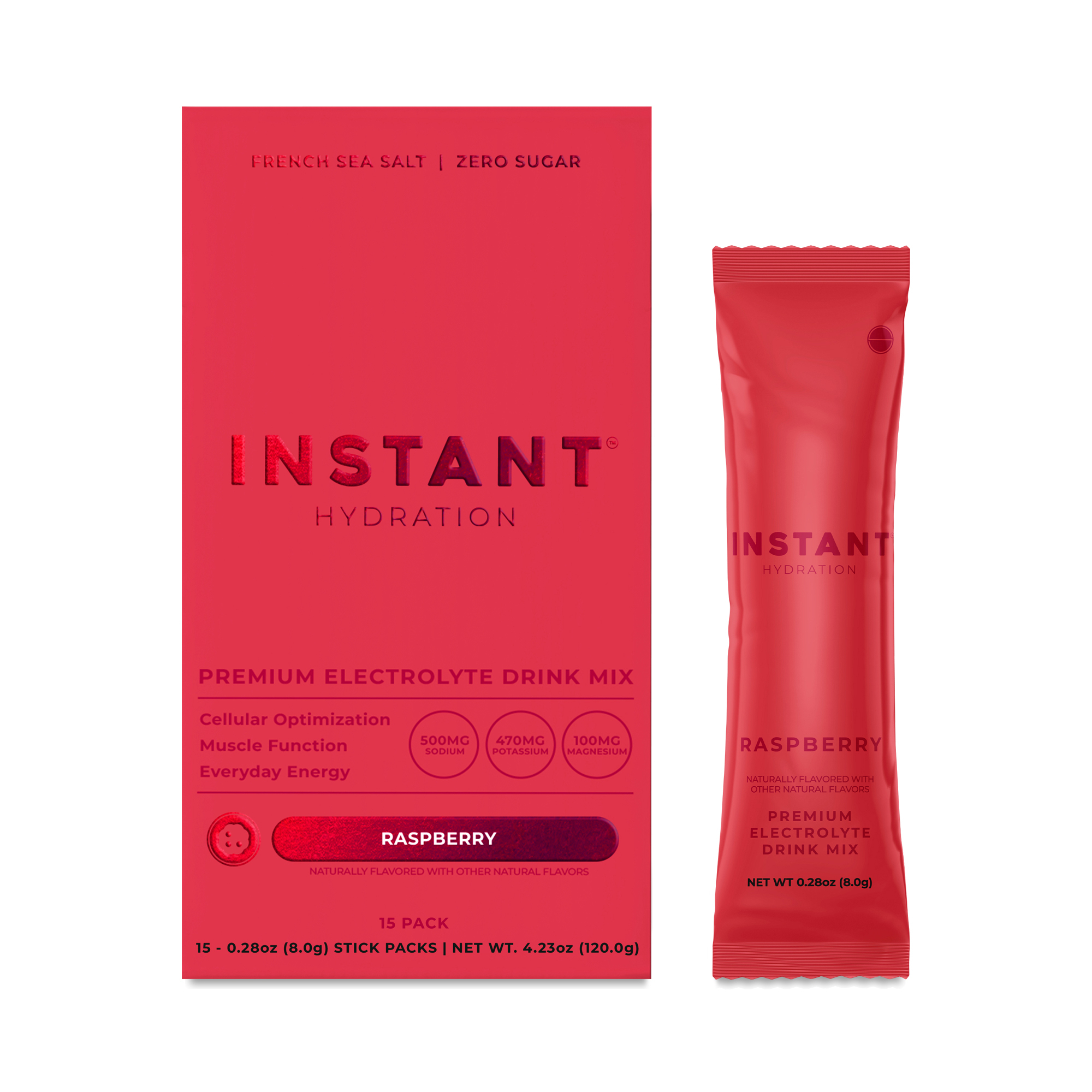 Instant Hydration Raspberry Instant Hydration Premium Electrolyte Mix, Raspberry | Thrive Market
