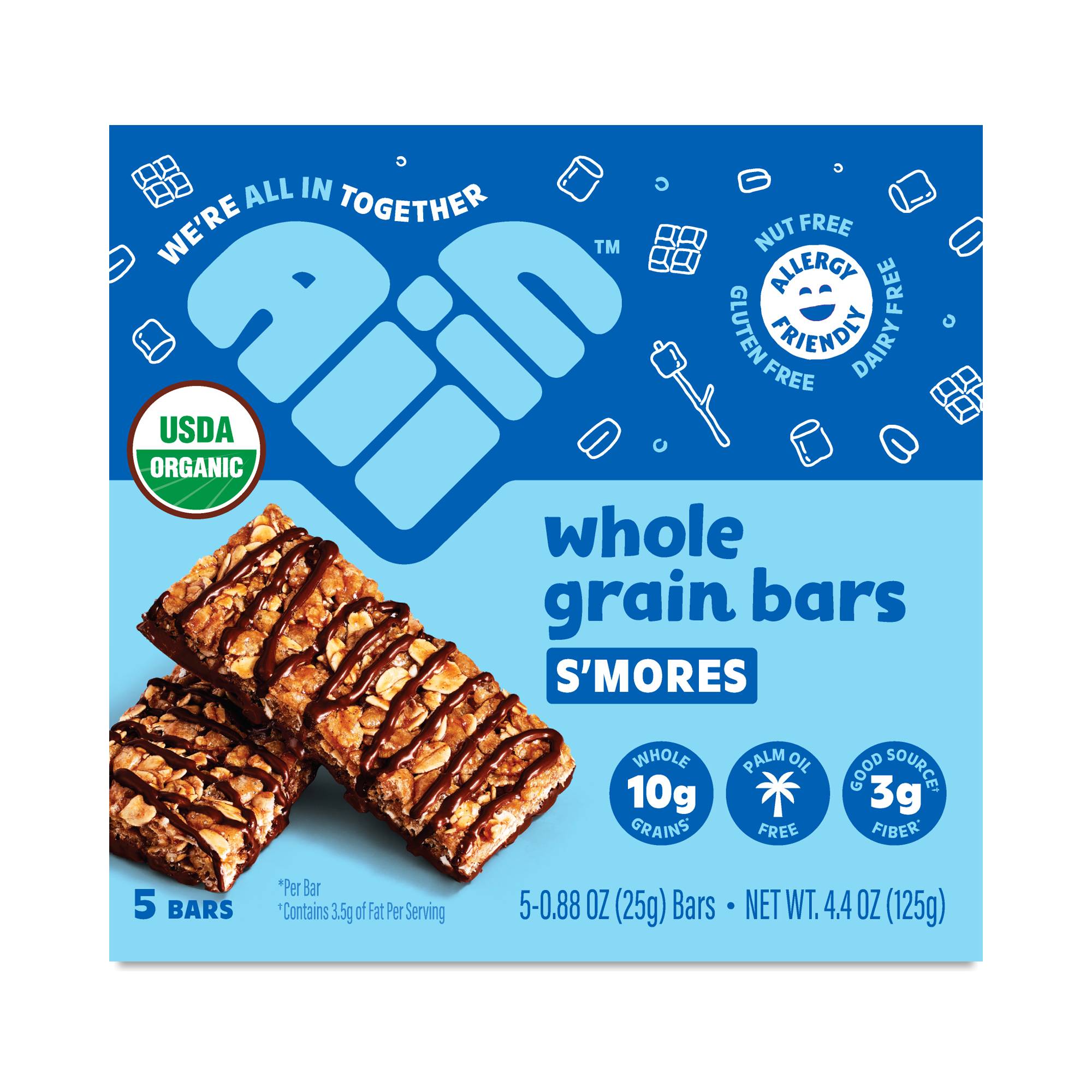Whole Grain Snack Bars, S'mores