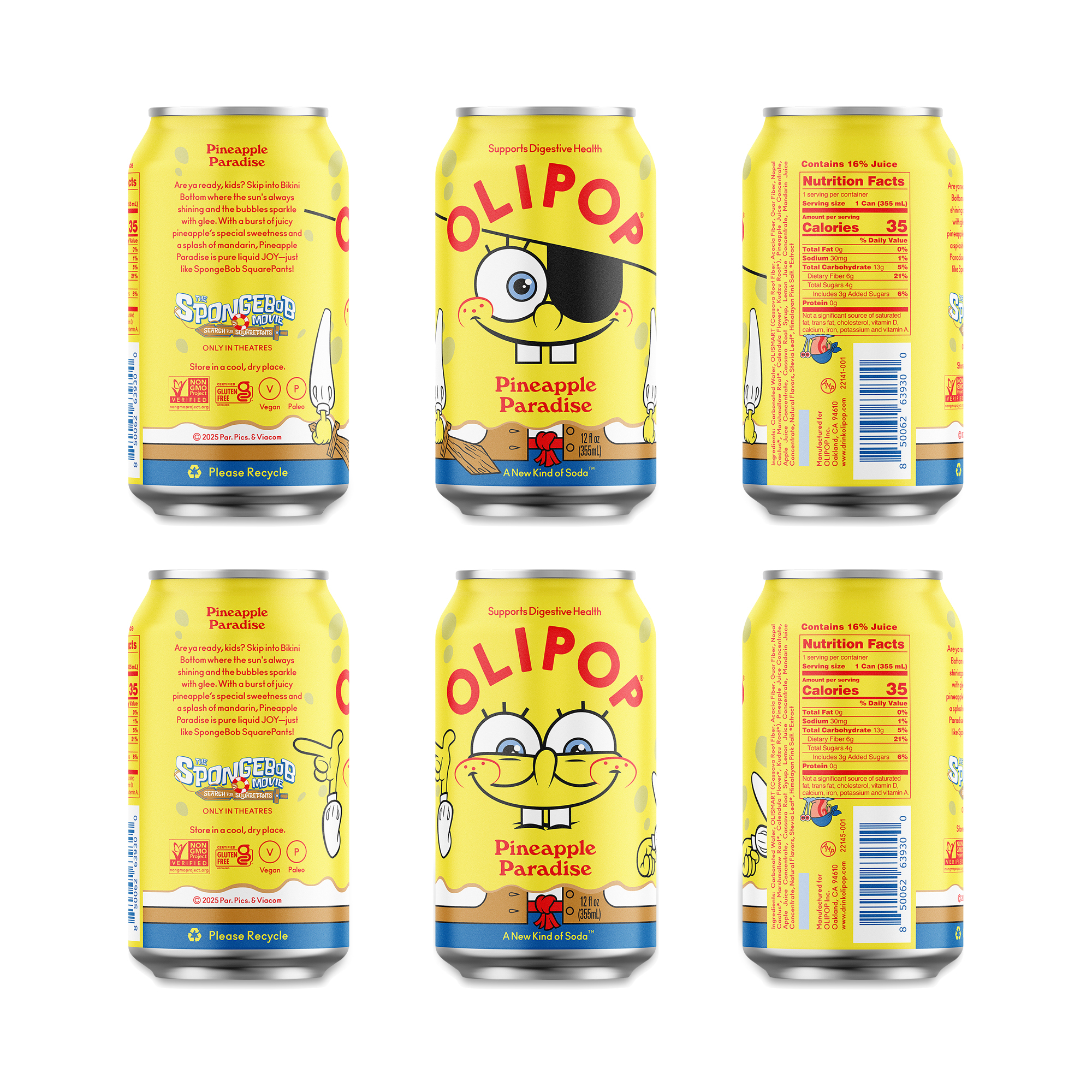 ミネラル10　happyサマ Olipop Pineapple Paradise | Thrive Market