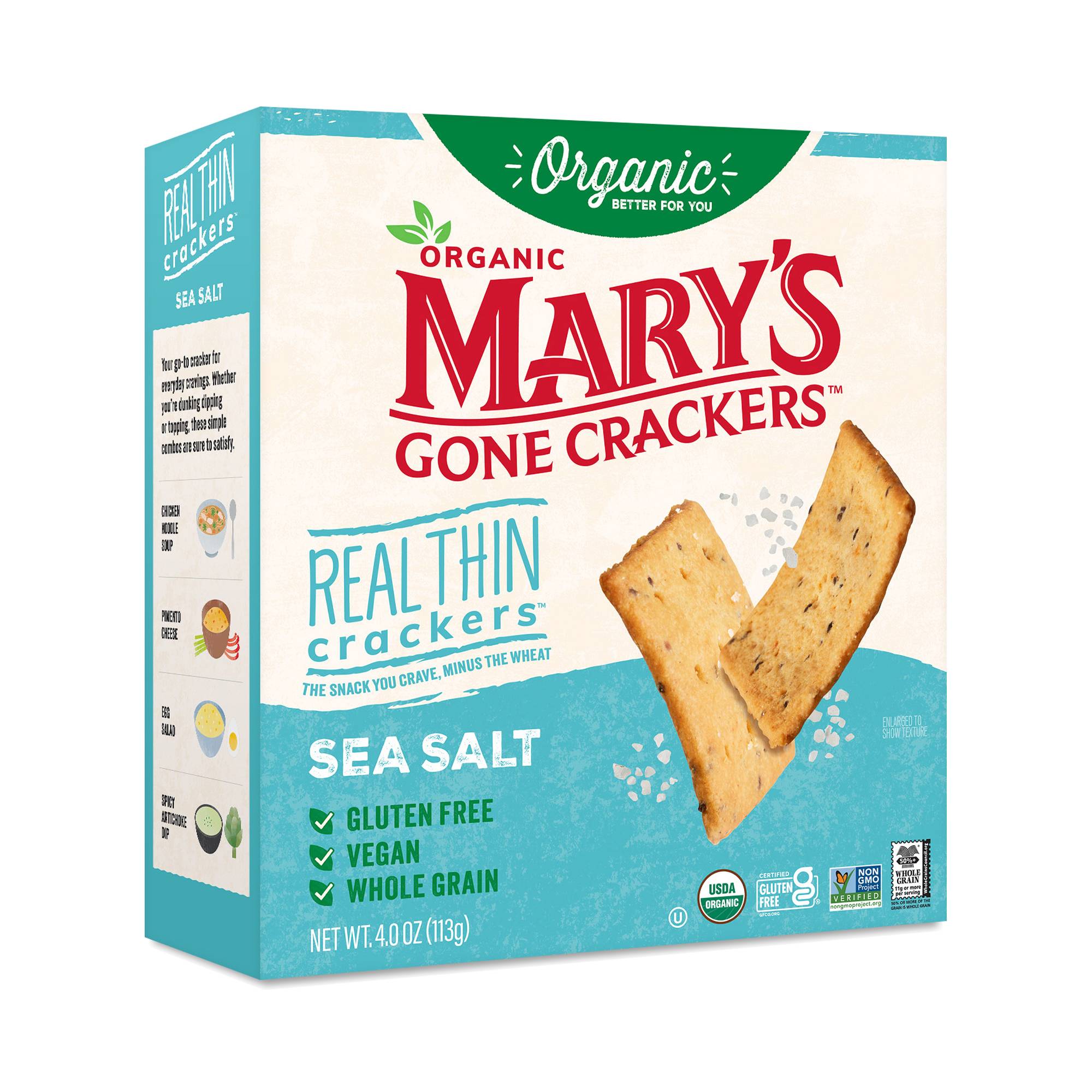 Organic Crackers, Sea Salt Real Thin