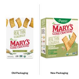 Organic Crackers, Garlic Rosemary Real Thin