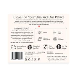 Bamboo Clean Facial Towels, Fragrance Free