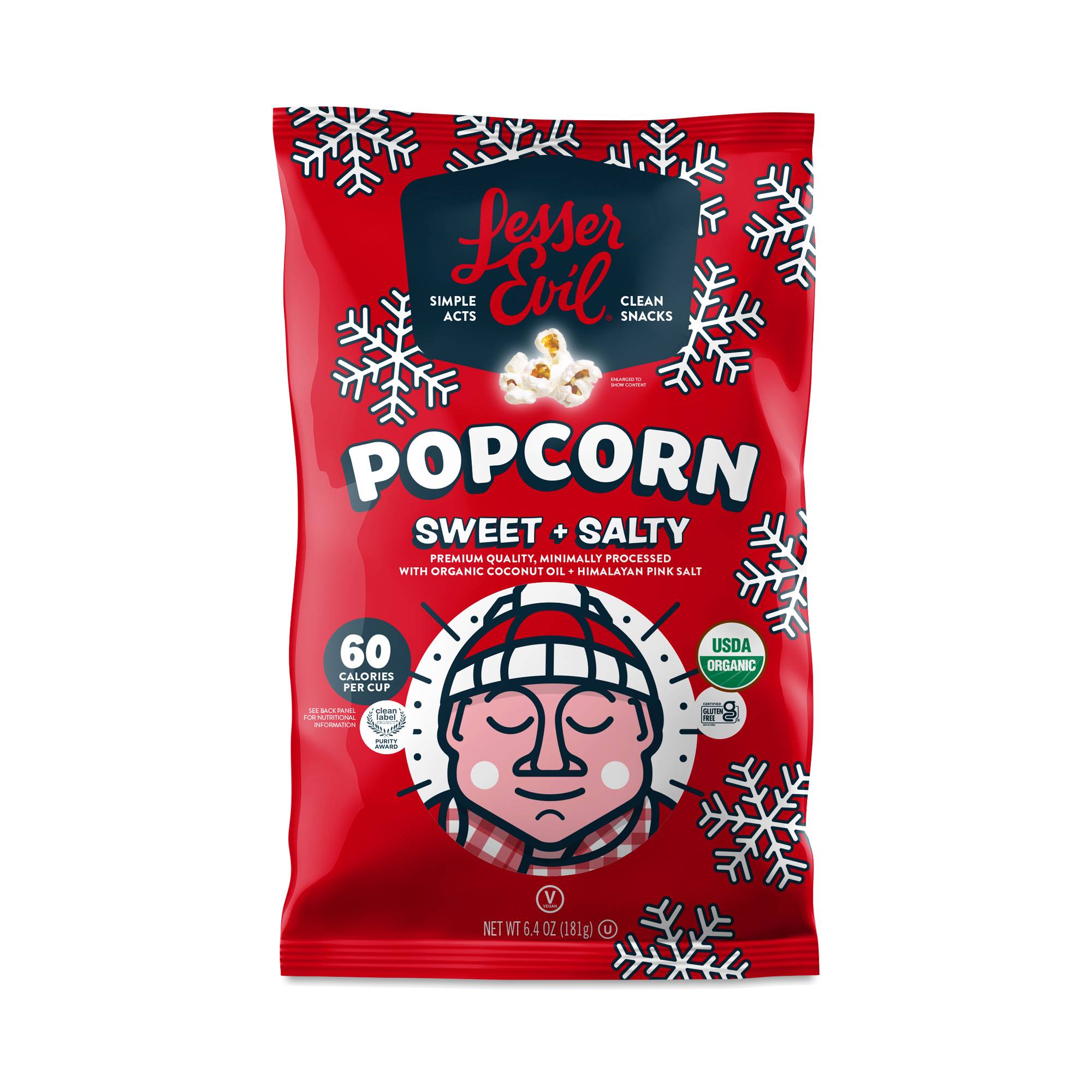 Organic Popcorn, Sweet and Salty