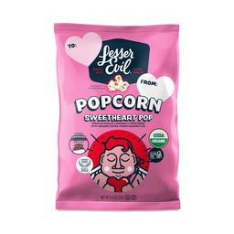 Organic Popcorn, Sweetheart Pop White Chocolate Strawberry