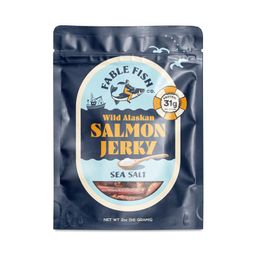 Wild Alaskan Sea Salt Sockeye Salmon Jerky