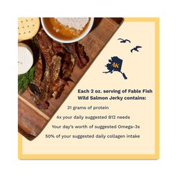 Wild Alaskan Teriyaki Sockeye Salmon Jerky
