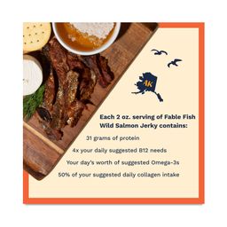 Wild Alaskan Sweet & Spicy Sockeye Salmon Jerky